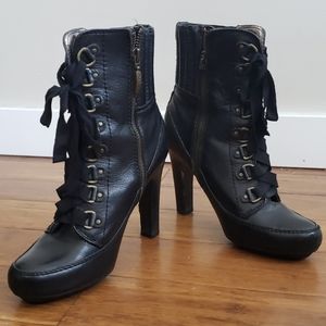 DKNYC leather ankle boots